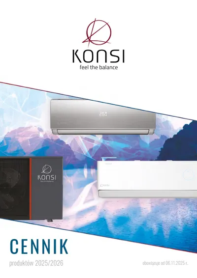 Konsi: Cennik 2025/2026, okładka