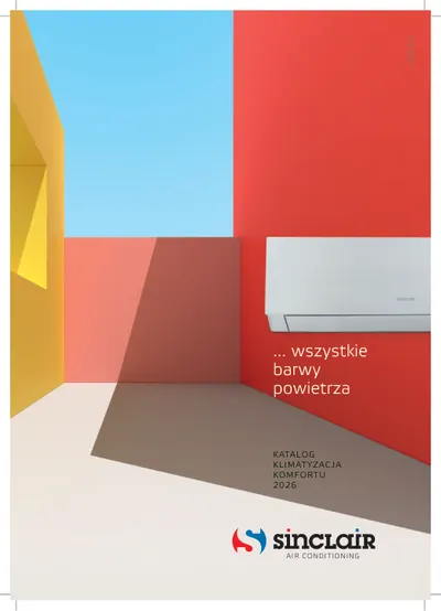 Sinclair: Katalog klimatyzacji 2026, okładka